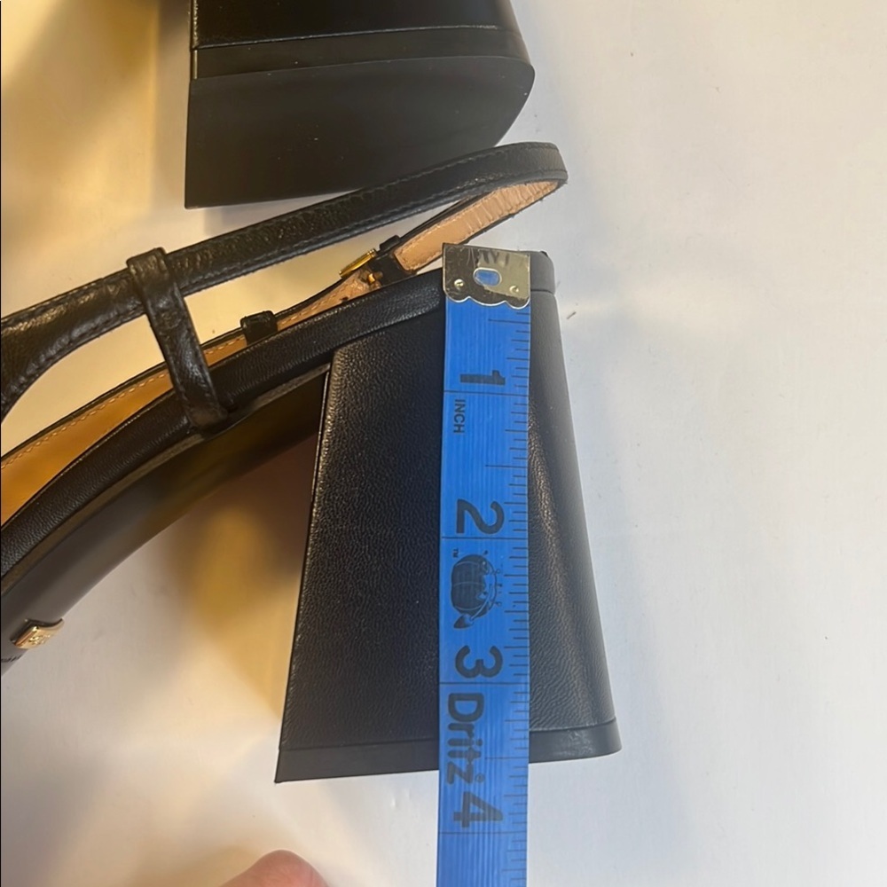 NWT Gucci Horsebit Slingback Pump Leather Heels in Black Women's Shoes Size 41 - Picture 14 of 16